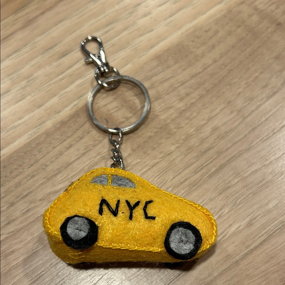 NYC Yellow Taxi Plush Keychain Manhattan